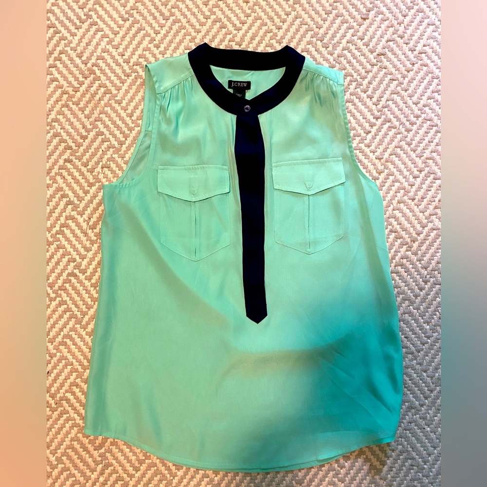 J crew satin tank